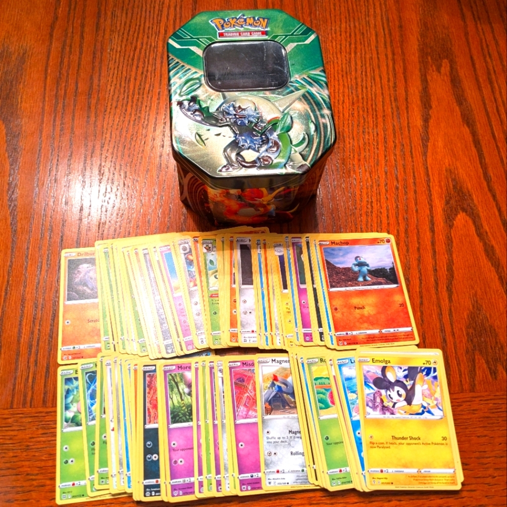 100 Pokemon Cards Lot  🟡🔵 100 Pokemon Trading Cards Collection